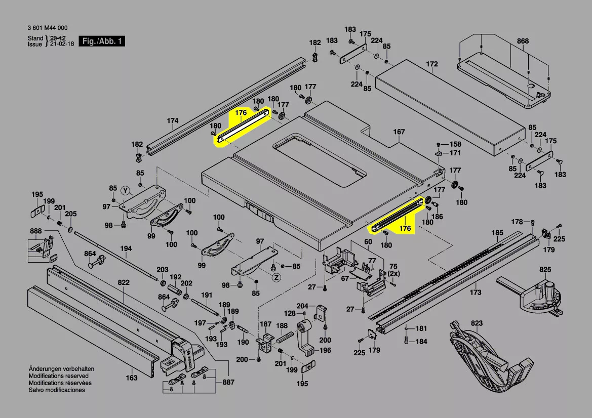 profilé réf. 1 609 B06 801 Bosch